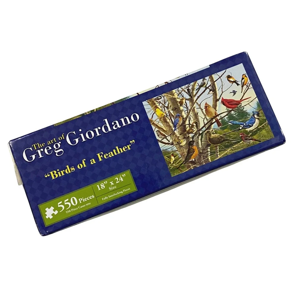 The‎ Art of Greg Giordano Birds of a Feather 550 Piece Jigsaw Puzzle Sustainable